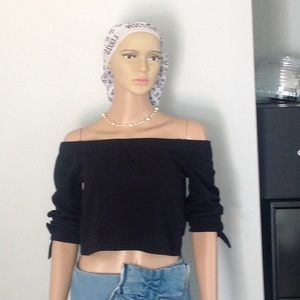 Zara small stretchy cropped off the shoulder